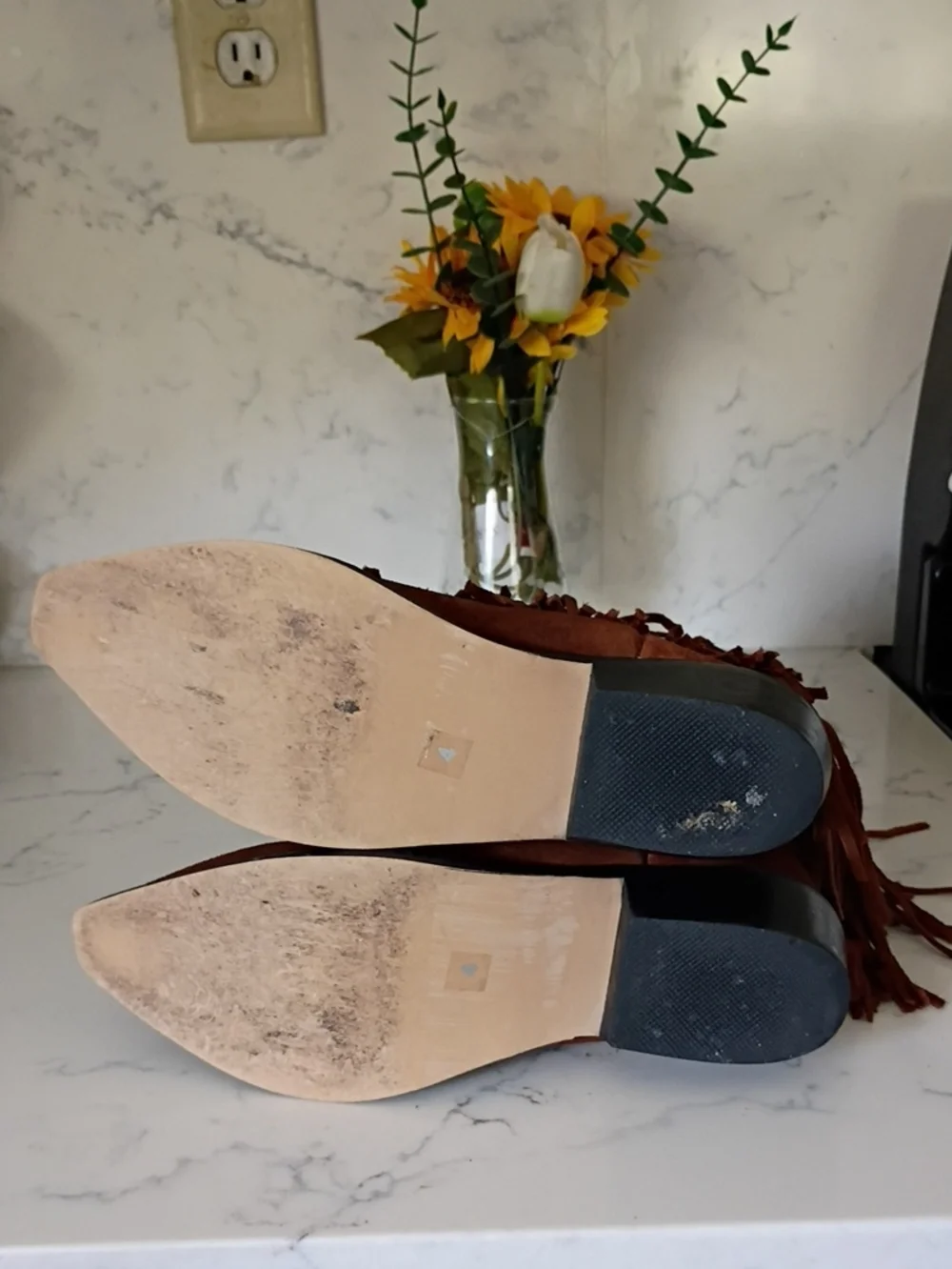SHYANNE Leather Suede Fringe Boot  Kids